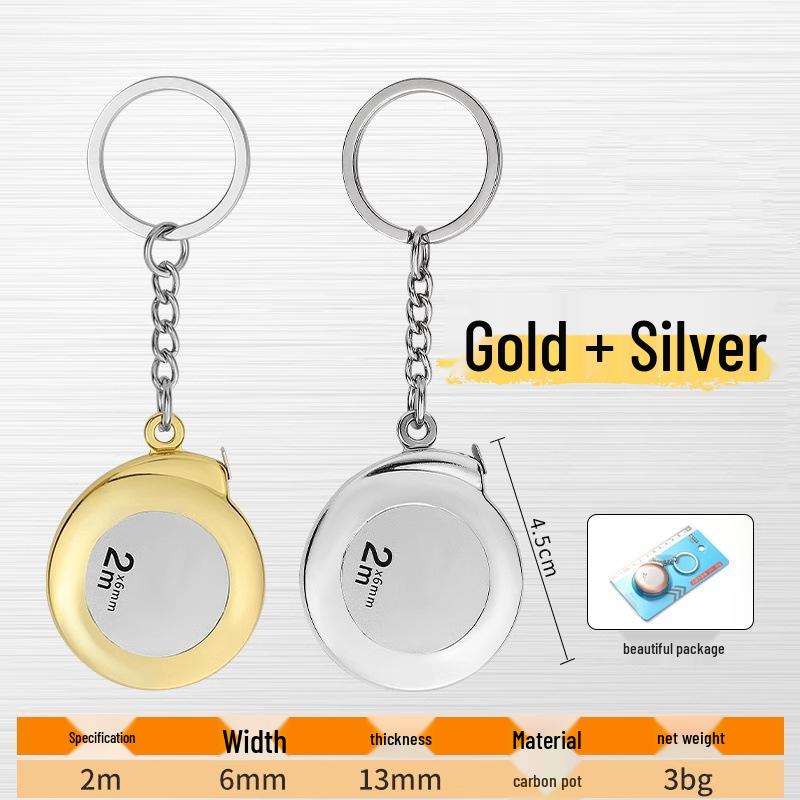 Компактная 2-метровая мягкая стальная рулетка - Высокоточная портативная карманная линейка