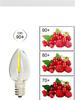 10Pcs/Pack E12 E14 Led Filament Lamp AC220V Edison Bulb Lights Retro Lamp 2200K Lighting For Living Room LED Bulbs Warm White