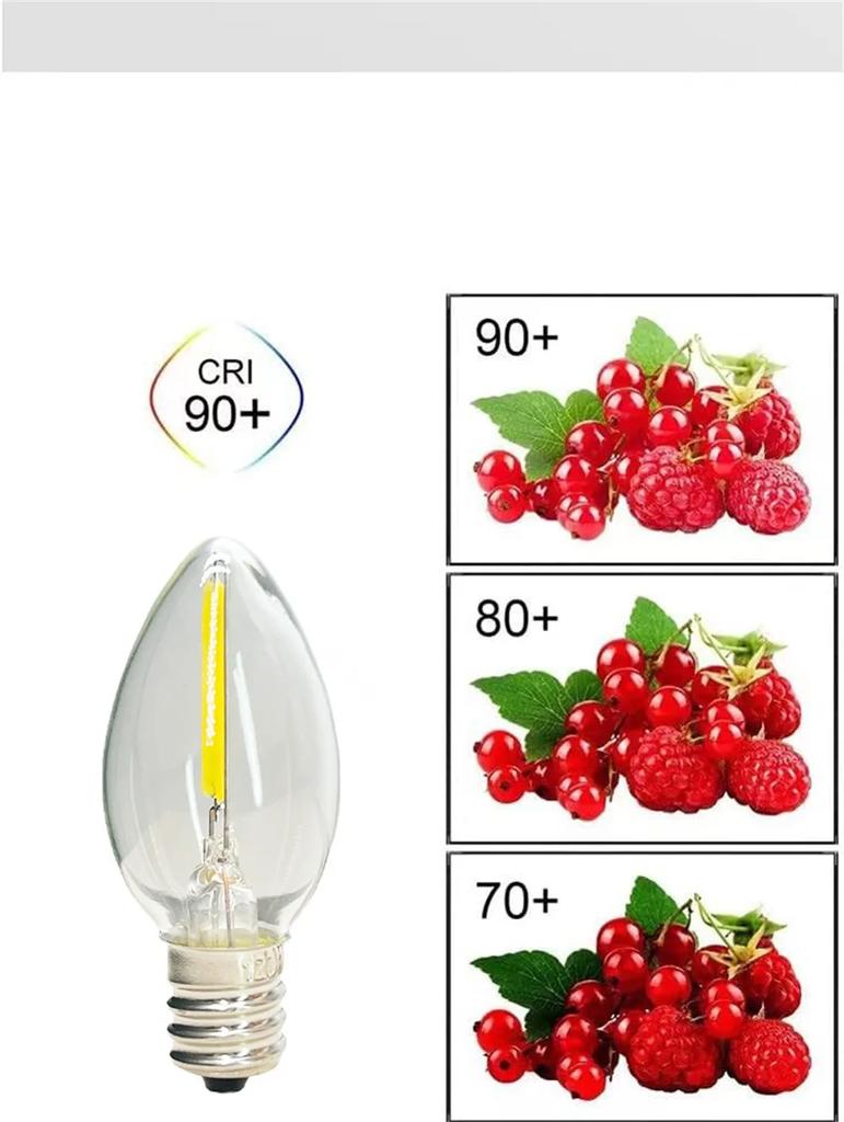 10Pcs/Pack E12 E14 Led Filament Lamp AC220V Edison Bulb Lights Retro Lamp 2200K Lighting For Living Room LED Bulbs Warm White