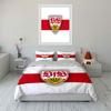 Red stripe, Stuttgart emblem. Bedding sets Duvet cover sets Duvet covers Pillowcases(1*Duvet Cover 2*Pillowcases without duvet insert)