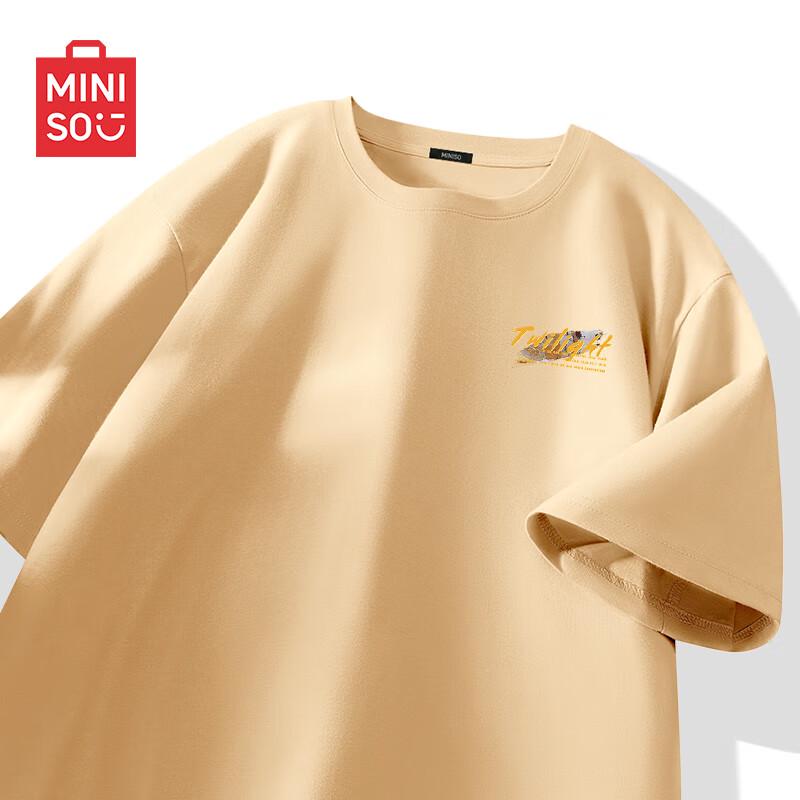 MINISO Мужская повседневная хлопковая футболка в стиле Гочао