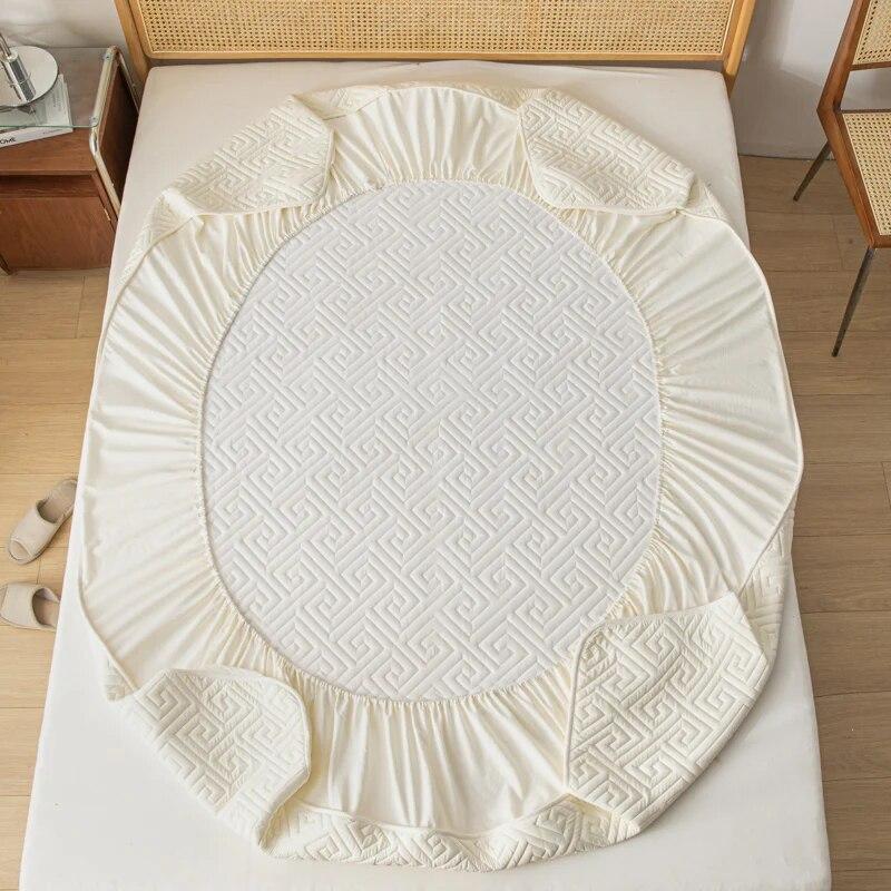 Водонепроницаемый наматрасник с решетчатым наматрасником, защитный чехол для матраса Twin Full Quuen King, размер 160*200, наматрасник