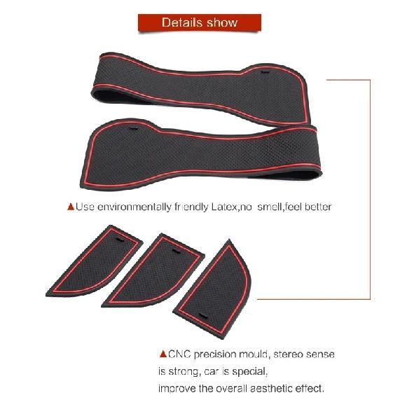 for Hyundai Solaris 2019 2017-2021 Anti-Slip Gate Slot Cup Mat Non-slip Coaster Interior Accessories