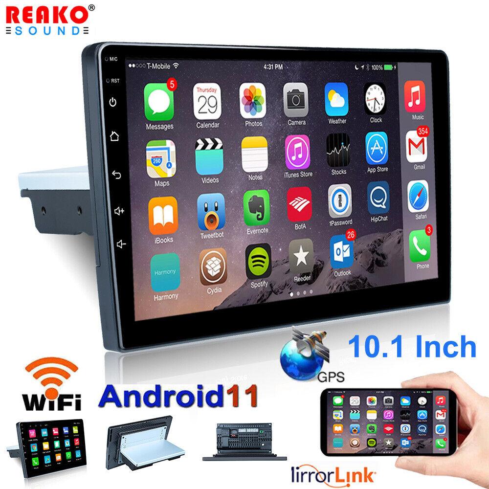 1Din 10.1'' Andriod 11 Car Multimedia Player GPS Navigation Bluetooth Car Audio Wifi USB FM MirrorLink HD Car Audio Radio Stereo Autoradio