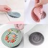 Shower Drain Hair Catcher, Bathroom Sink Drain Strainers, Durable Silicone Hair Stopper, Drain Cover Strainer to Catch Hair Easy to Install and Clean
