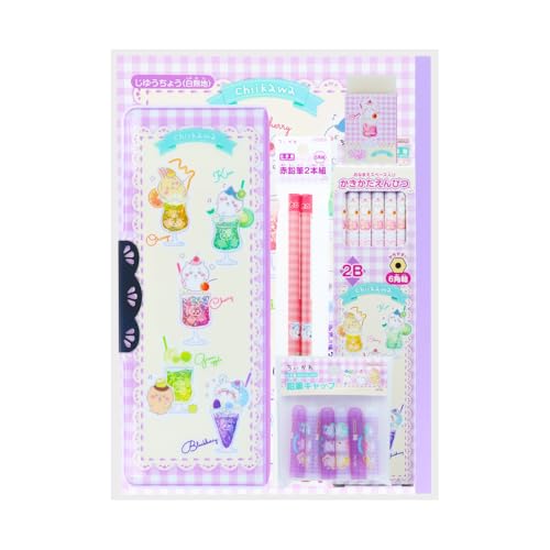 Sunstar Stationery Набор канцелярских принадлежностей Chikawa Новые школьные принадлежности 2025 Новые школьные принадлежности Персонаж Chikawa S4724062