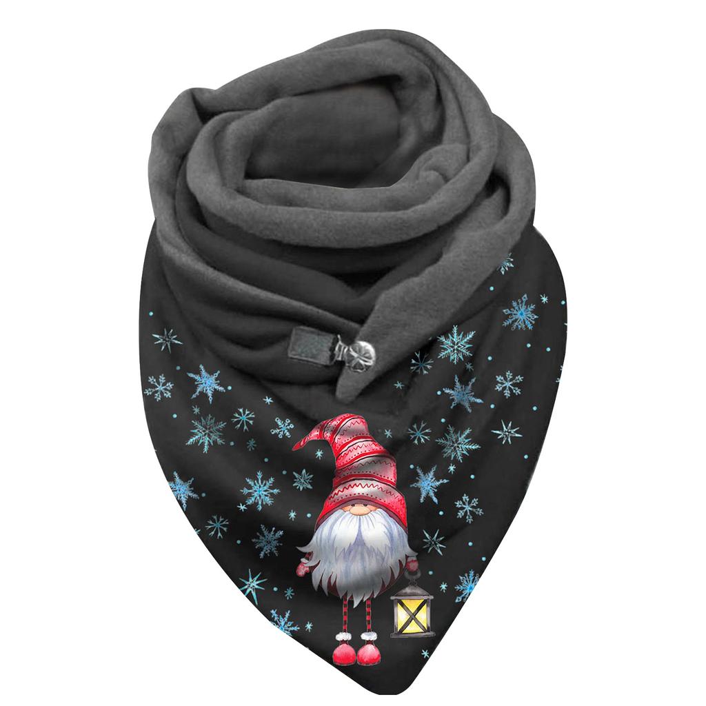 Women Christmas Printing Scarf Fashion Multi-Purpose Shawl Scarf