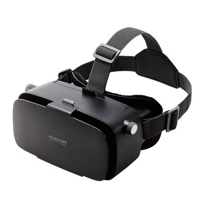 VR-очки ELECOM для очков с регулируемым межзрачковым расстоянием и совместимые с iPhone и асферическими оптическими YouTube черные смартфонами, Совместимые, Фокус, 4.8-7