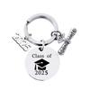 Stainless Steel Keychain for 2025 Graduation - University & High School Senior Gift In European and American Style