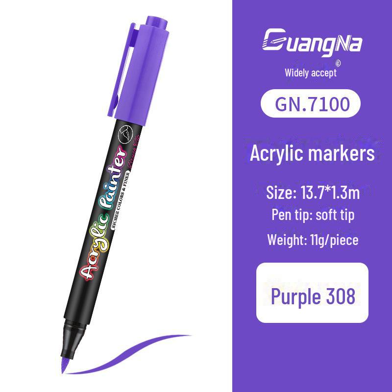 Acrylic Water-Based Paint Marker Pen for DIY, Graffiti, Body Painting - Soft Head Hand Account Painting Pen