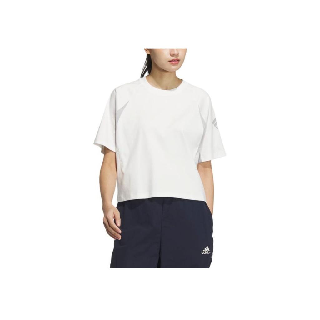 Adidas Футболка Future Style с коротким рукавом, спортивная, повседневная, с круглым вырезом, женская, ярко-белая JN3505