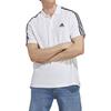 adidas Рубашка поло с коротким рукавом и вышитым логотипом, мужские топы, белые IC9312