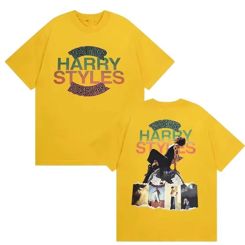Hip Hop Loose Fit Harry Styles Together 2026 Album Print Unisex Vintage Fashion Short Sleeve Women And Men T-shirt