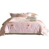 Pure cotton long-staple cotton four-piece set, wide-edge corner-splicing process, active printing and dyeing, washable pure cotton bedding four-piece