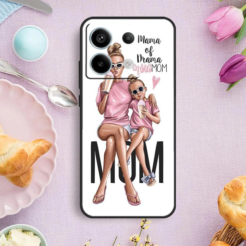Чехол Мама Дочка Королева Для Xiaomi Redmi Note 15 Pro Plus 10 11 12 13 14 Pro Чехол Для Redmi 14C 15C 12C 10C 13C