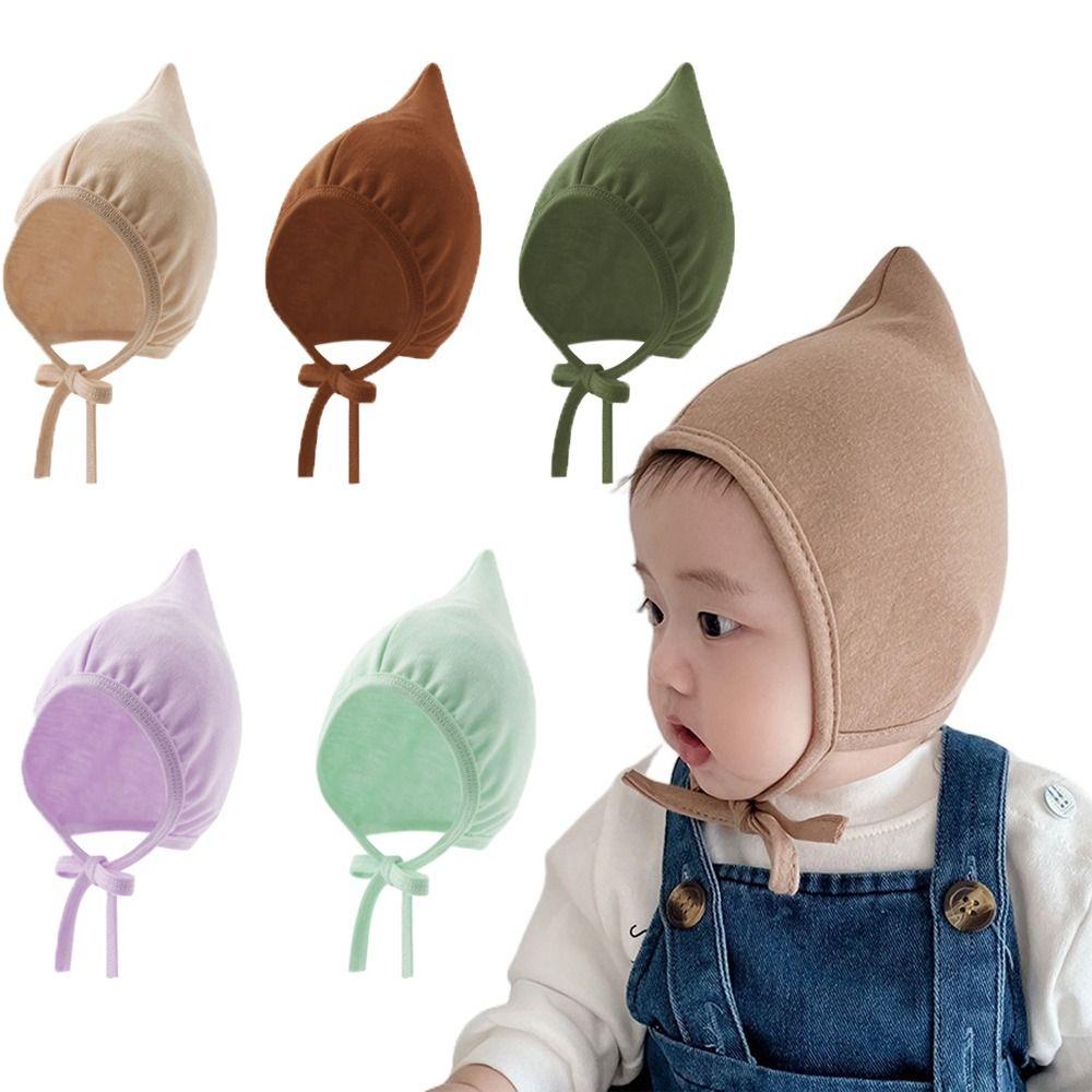 Spring Autumn Baby Hat Comfortable Tie Rope Ear Protection Cap Fashion Beanie Hats for Baby