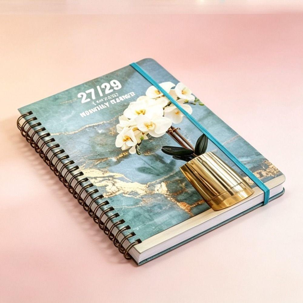 Spiral Bound 2027-2029 Monthly Calendar A5 Annual Calendar Notebook Work Office