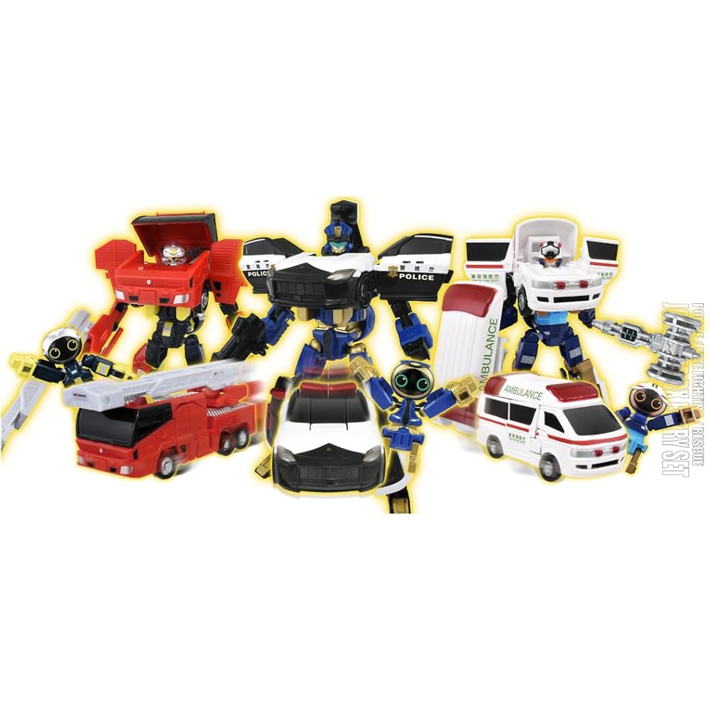 Takara Tomy Tomica Job Labor Police Fire Emergency DX Entry Set Toy Mini Cars for Ages 3 and Up