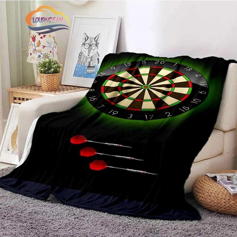 Darts Pattern Blanket Blank Series Ice and Fire  Cashmere  Fashion  Portable Flannel Warm Sofa Bed  Camping