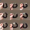 Korean Retro Cat Eye Rhinestone Flower Hair Tie Elastic Headband