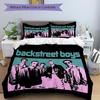 3Pcs Backstreet Boys Pop Art Bedding Set Soft Fabric Duvet Cover Pillowcases Home Christmas Xmas Halloween Gift 1 Duvet Cover 2 Pillowcase N171