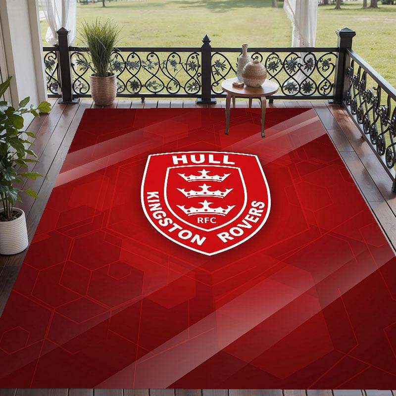 Soft Floor Carpet Hull KR Pattern Area Rug Decorative Mat For Home Room Decoration