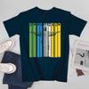 Унисекс Унисекс Бразилия Ретро Пляж Бразильский Рио-де-Жанейро Статуя Сан-Паулу Футболка Футболки WoУнисекс Мальчики 100% Хлопок Футболка