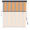 Outdoor Roller Blind 140 x 250 cm Yellow and Blue