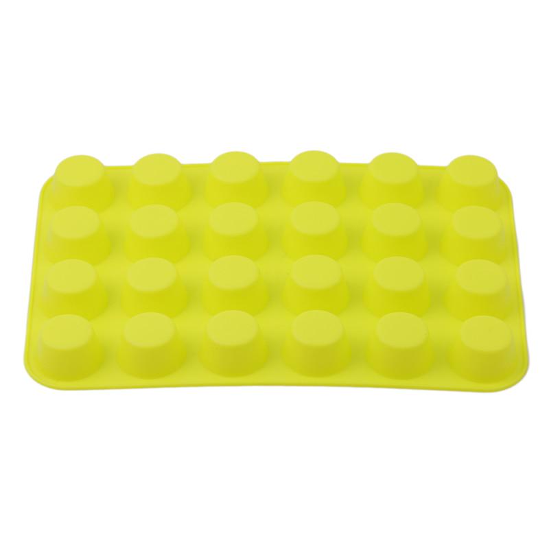 24 отверстия, круглая форма для кексов, желе, кубиков льда, шоколада, печенья, формы для торта, инструменты для выпечки