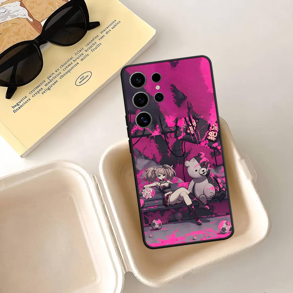 Чехол Danganronpa Junko Enoshima Monokuma для Samsung Galaxy Case S25 S23 S22 S21 S30 S20 S10 Ultra Plus FE Мягкий чехол из ТПУ