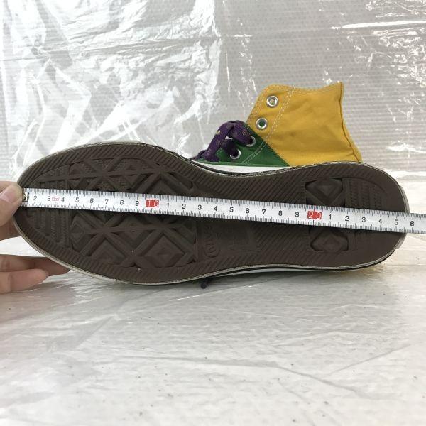 Converse ALL STAR Футбол Бразильский Цвет Высокие 4.5 23.5 Зеленый Желтый(ИСПОЛЬЗОВАЛ)