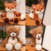 Bear Teddy Fox Plush Toy Animal Cute Soft Filled Doll Children Holiday Gift