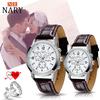 Nary Модные повседневные часы Антиводные кварцевые часы для пар