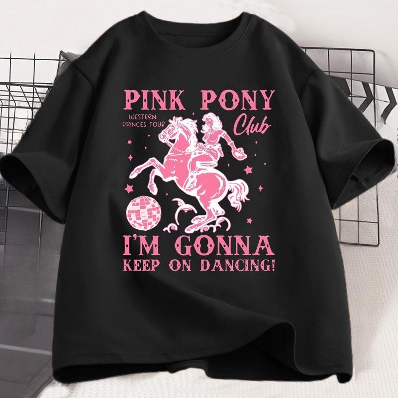 Chappell Roan T Shirt Pink Pony Club Tshirt Midwest Princess Tour Band Concert Musice Tee Cotton Short Sleeve Tshirt Clothes