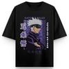 Аниме Футболка Jujutsu Kaisen Сатору Годжо и Рёмен Сукуна с принтом Мужская Женская Футболка из стираного хлопка Футболки Харадзюку Винтажная футболка