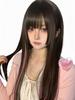 Принцесса внутренняя полная принцесса волосы маленькая Harajuku тепла с черным розовым париком, длинный, подстриженный, прямой, цвет, градуированный, натуральный, средней длины, парик, парик,