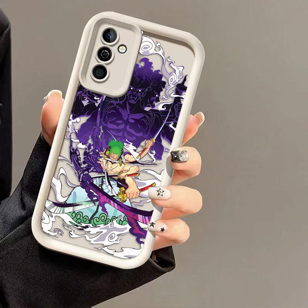 One p-Piece Luffys Zorros Phone Case For Samsung A07 A50 A70 A03 A03S A04 A05 A05S A06 A11 A12 M15 A10 M34 M51 M54 NOTE 20 Cover