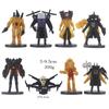 Anime Skibidi Toilet Figure Toy Speakerman Clockman Drillman Action Figure Doll