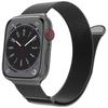 Черный магнитный ремешок для Apple Watch Series 10 Ultra 9 8 7 SE 6 5 4 3 2 1 46 мм 49 мм 45 мм 44 мм 42 мм Milanese Smart Watch Band