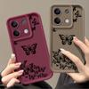 Fashion Butterfly Phone Shell For Xiaomi 13T 11T Pro Poco F6 Pro X6 M6 X5 Pro Redmi Note 13 12 11 10 Pro Max Shockproof Soft Matte Silicone Case Cover
