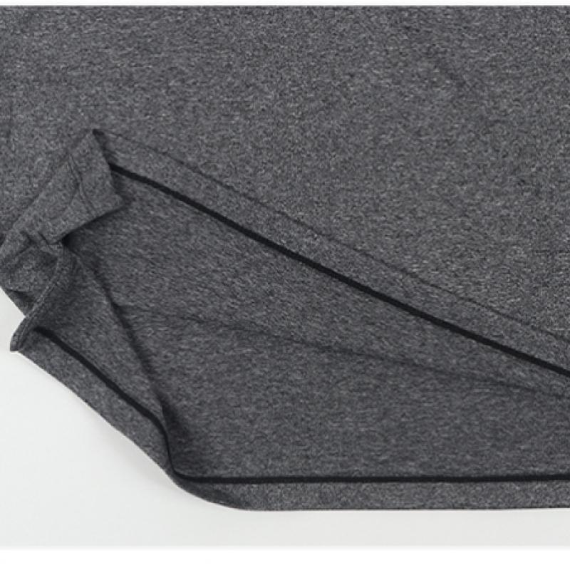 New Balance Женские футболки Heathertech Long Short Sleeve TeeS Темно-серые