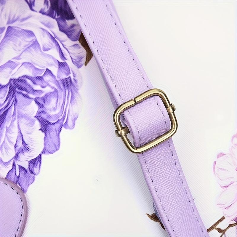 Сумка-портфель с цветочным принтом, регулируемый ремень через плечо, сумка через плечо для женщин, повседневное использование, путешествия, работа, школа и повседневные случаи