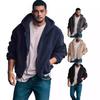 2023 Men's Double-Sided Arctic Fleece Hooded Zip-Up Winter Jacket