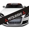 zjdf10 Car Front Windshield Decal Reflective Stickers For Mitsubishi RALLIART ASX Lancer 9 10 L200 Colt Eclipse Pajero Outlander Galant
