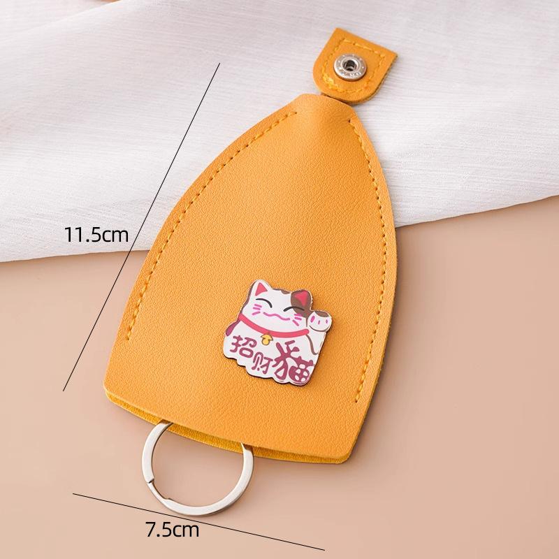 Выдвижной чехол для ключей Милый Вместительный кошелек для монет Хранение на шнурке Чехол-брелок