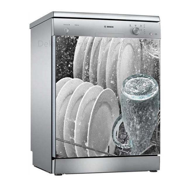 Чаша для мытья цветов, самоклеящиеся наклейки для посудомоечной машины, настенная дверная крышка, кухонные украшения, аксессуары, подарок, целая пленка, наклейка на обои