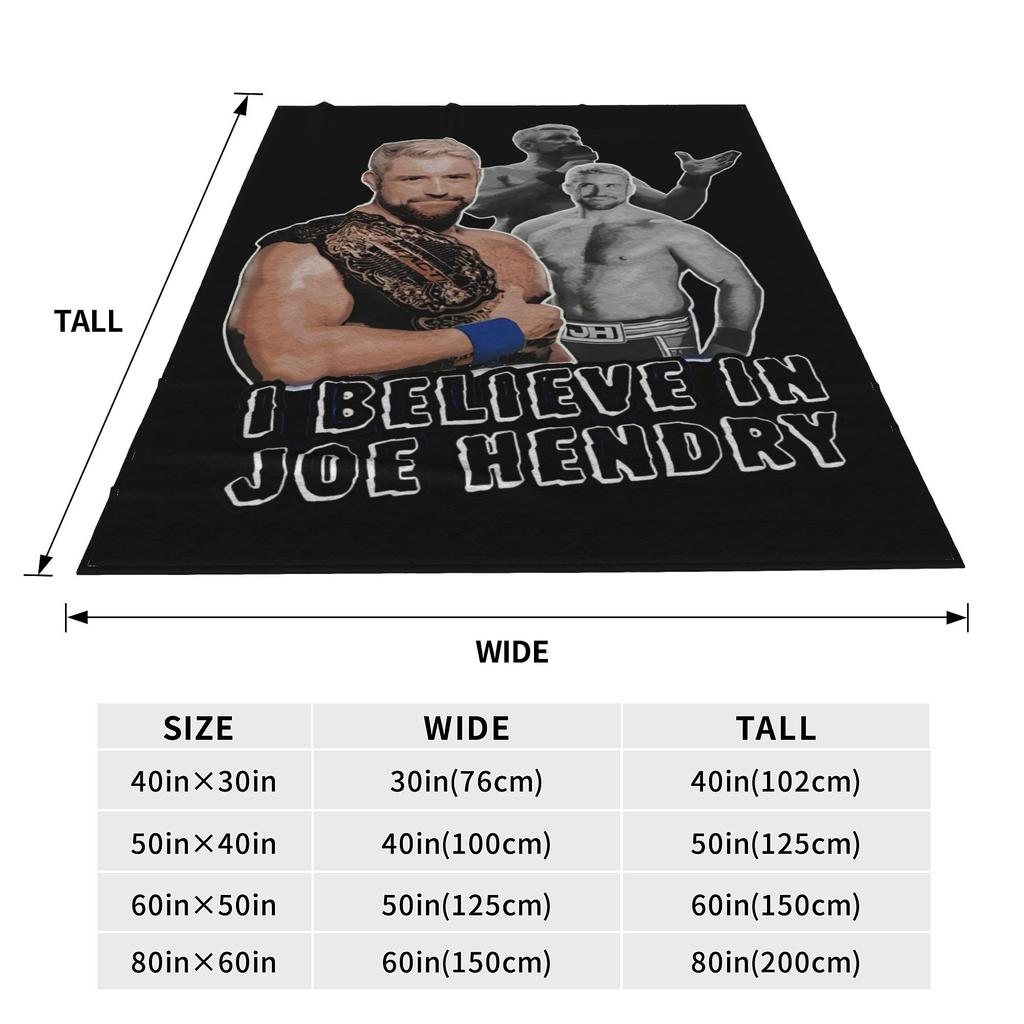 I Believe In Joe Hendry Blanket Super Soft Warm Throw Blankets for Couch 50x60 Inch Multiple Sizes Plush Thin Quilt