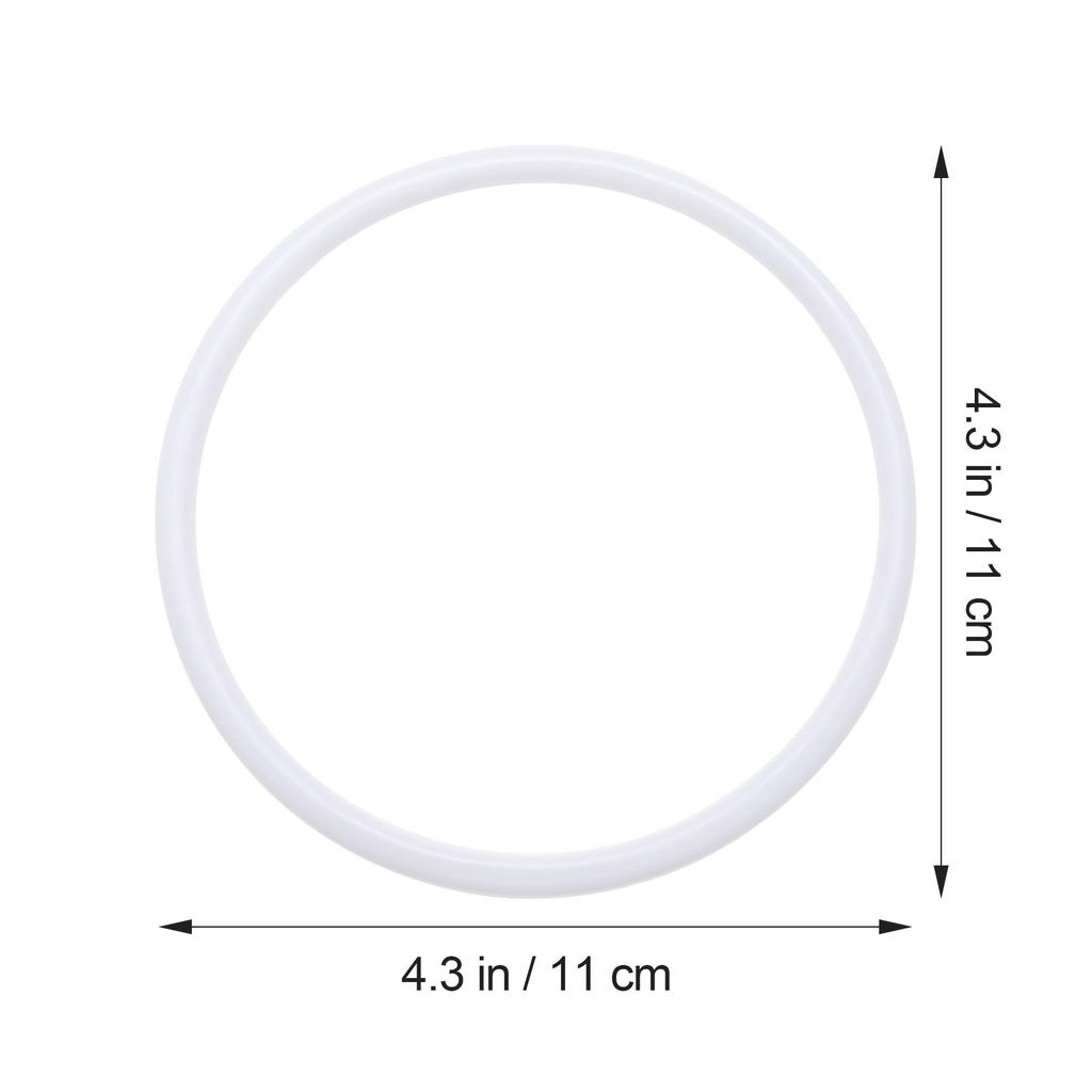 12Pcs Dreamcatcher Frame Set 16Cm White Plastic Circles for DIY Craft Projects Mandala Wall Art Dreamcatcher Plastic Ring