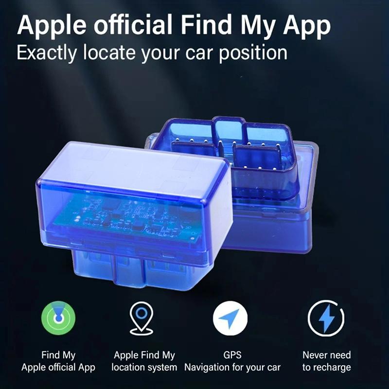 OBD Car Locator для iPhone, iPad, Apple Find My App, устройство для предотвращения потери смартфона, для транспортных средств, грузовиков, без зарядки GPS