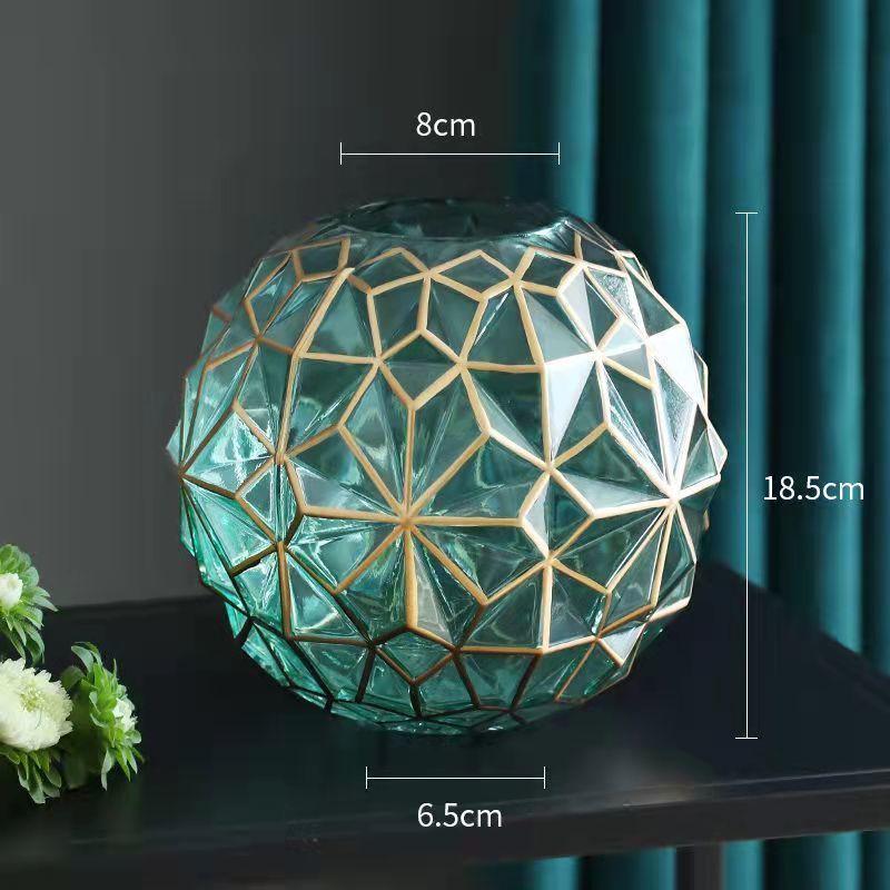 Ваза Стеклянная ваза Украшение дома Украшения Цветочная композиция Может держать воду Ваза для цветов